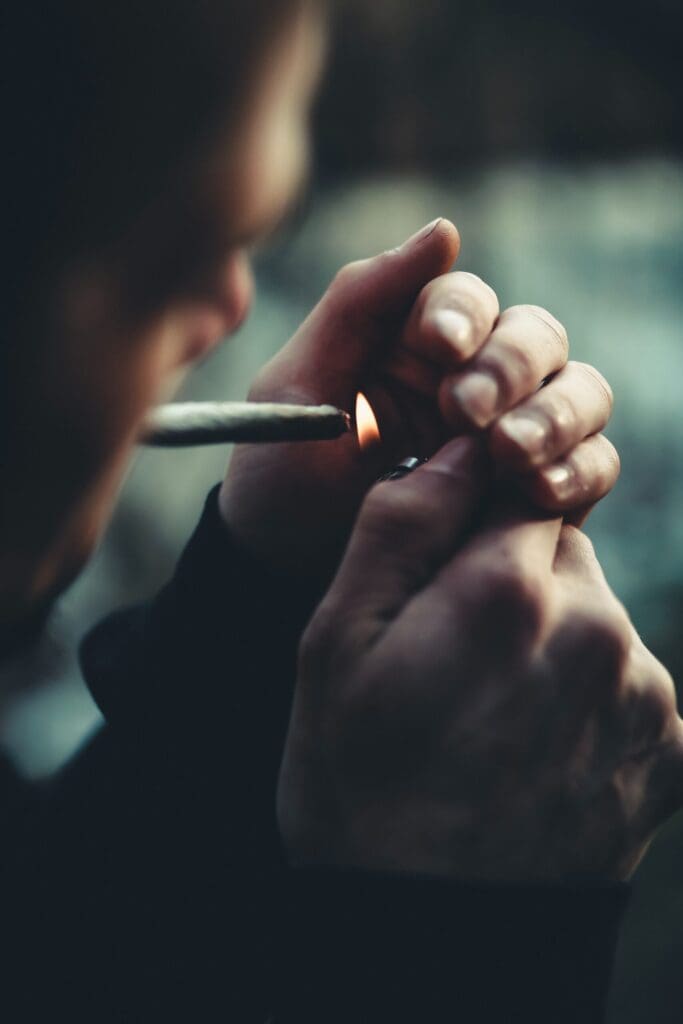 A person reflecting during recovery